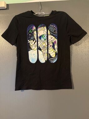 Tommy Bahama Black Tee with Lime Logo and Trim